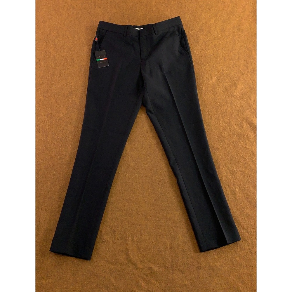 Lucci Mens 32x32 Black Flat Front Straight Leg Dress Pants NWT
